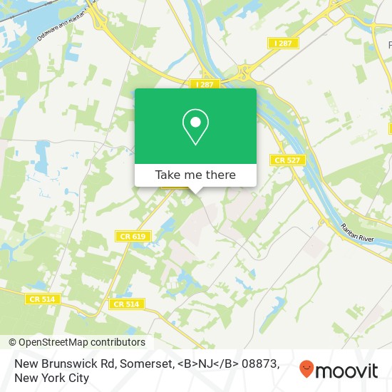 New Brunswick Rd, Somerset, <B>NJ< / B> 08873 map