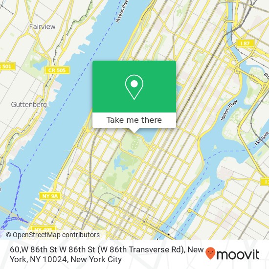 60,W 86th St W 86th St (W 86th Transverse Rd), New York, NY 10024 map