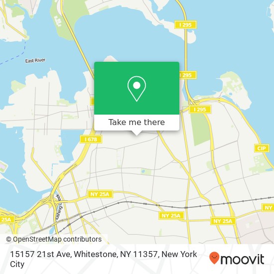 Mapa de 15157 21st Ave, Whitestone, NY 11357