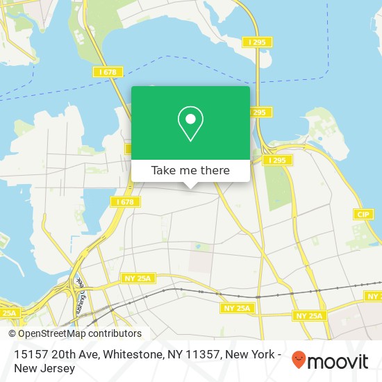 Mapa de 15157 20th Ave, Whitestone, NY 11357
