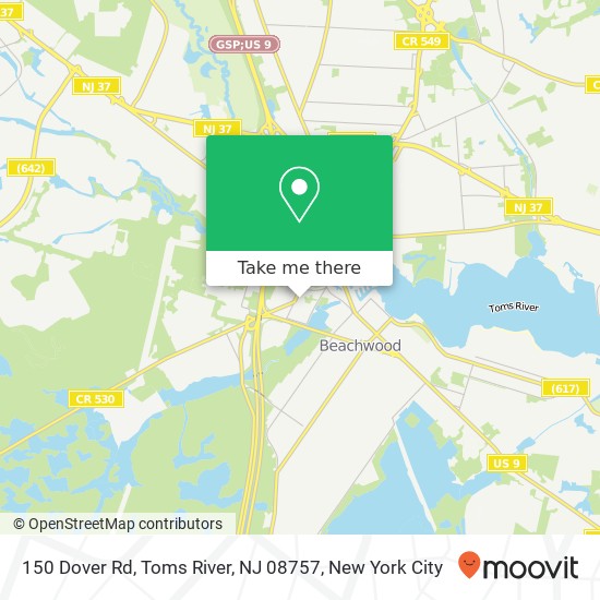 150 Dover Rd, Toms River, NJ 08757 map