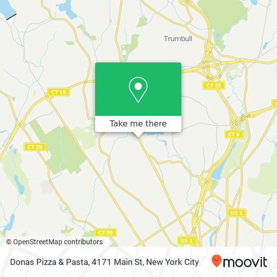 Mapa de Donas Pizza & Pasta, 4171 Main St