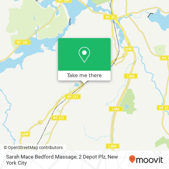 Mapa de Sarah Mace Bedford Massage, 2 Depot Plz