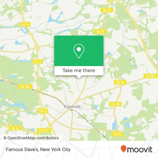 Mapa de Famous Dave's, 52 Lafayette Ct