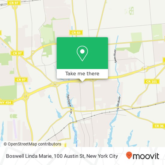 Mapa de Boswell Linda Marie, 100 Austin St