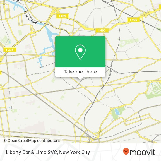 Liberty Car & Limo SVC map