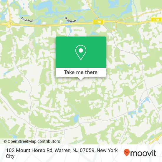 102 Mount Horeb Rd, Warren, NJ 07059 map