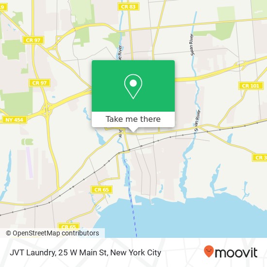 Mapa de JVT Laundry, 25 W Main St