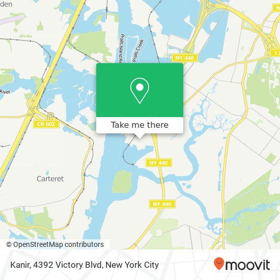 Kanir, 4392 Victory Blvd map