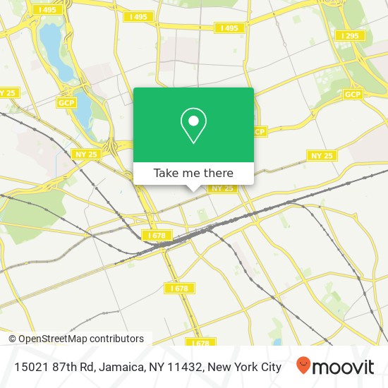 Mapa de 15021 87th Rd, Jamaica, NY 11432