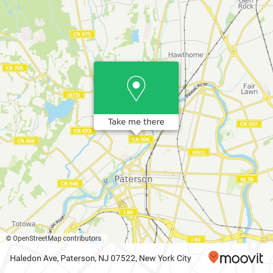 Haledon Ave, Paterson, NJ 07522 map