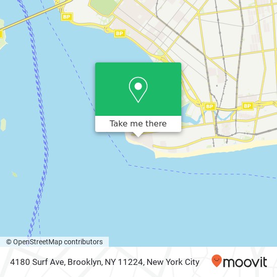 Mapa de 4180 Surf Ave, Brooklyn, NY 11224