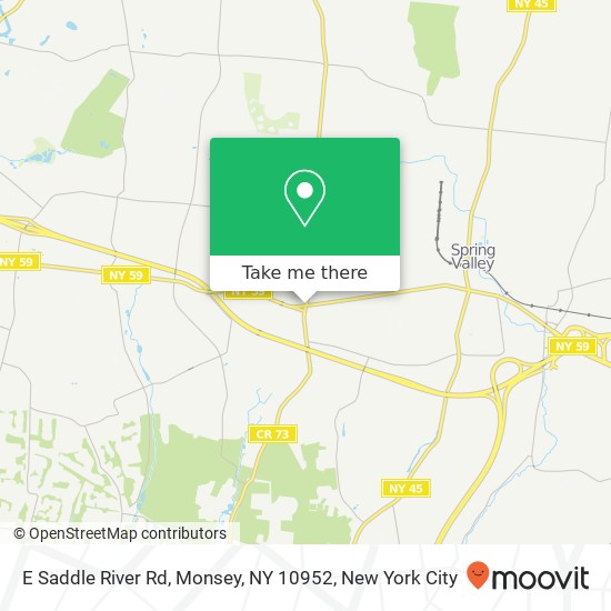 Mapa de E Saddle River Rd, Monsey, NY 10952