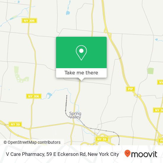 Mapa de V Care Pharmacy, 59 E Eckerson Rd