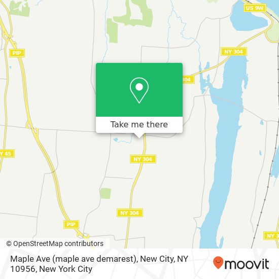 Mapa de Maple Ave (maple ave demarest), New City, NY 10956