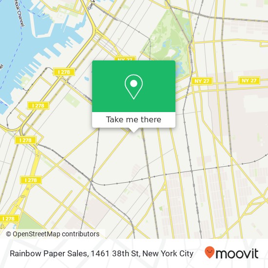 Rainbow Paper Sales, 1461 38th St map