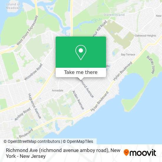 Mapa de Richmond Ave (richmond avenue amboy road)