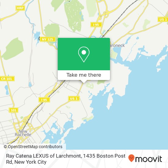 Mapa de Ray Catena LEXUS of Larchmont, 1435 Boston Post Rd