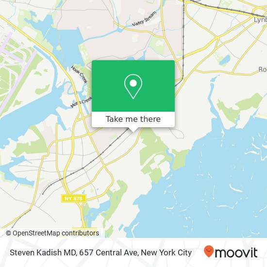 Steven Kadish MD, 657 Central Ave map