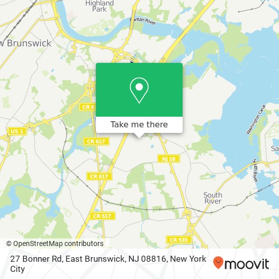 27 Bonner Rd, East Brunswick, NJ 08816 map