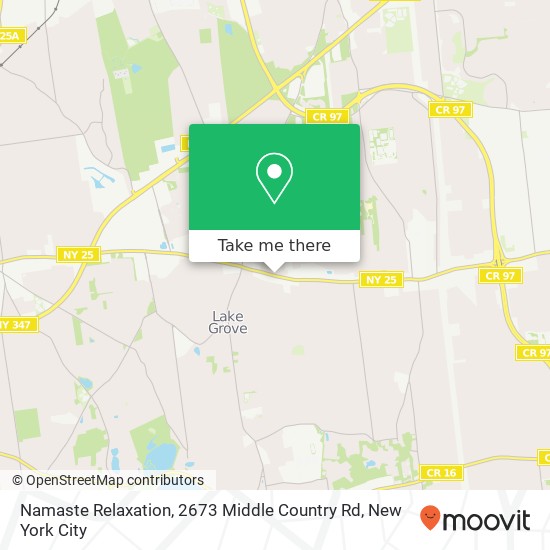 Namaste Relaxation, 2673 Middle Country Rd map