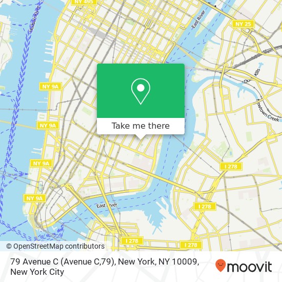79 Avenue C (Avenue C,79), New York, NY 10009 map