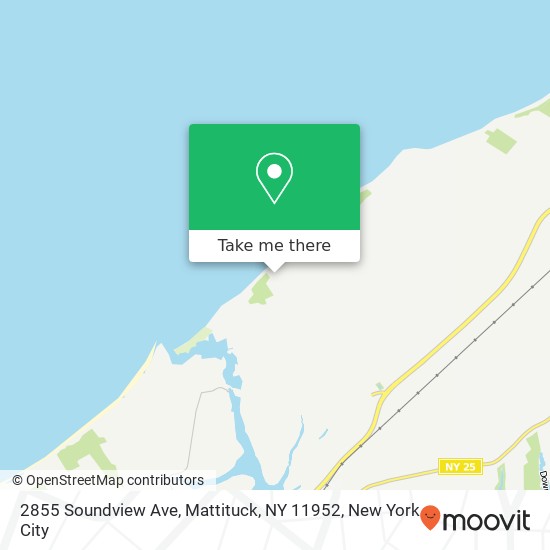 Mapa de 2855 Soundview Ave, Mattituck, NY 11952