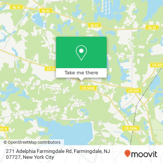 271 Adelphia Farmingdale Rd, Farmingdale, NJ 07727 map