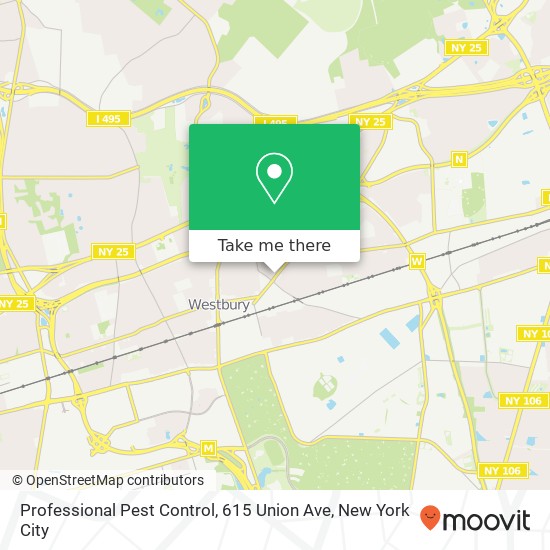 Professional Pest Control, 615 Union Ave map