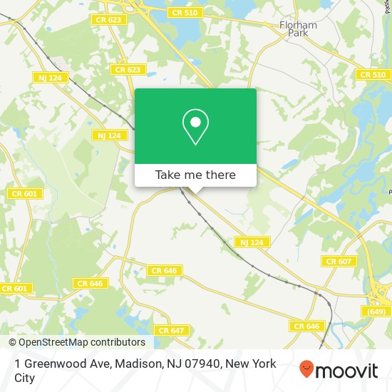 1 Greenwood Ave, Madison, NJ 07940 map