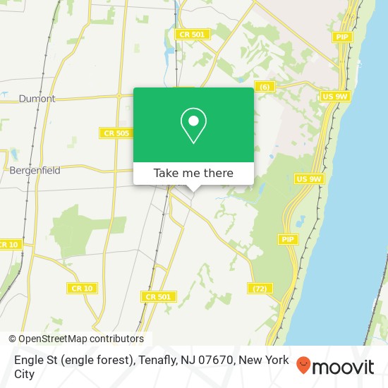 Mapa de Engle St (engle forest), Tenafly, NJ 07670
