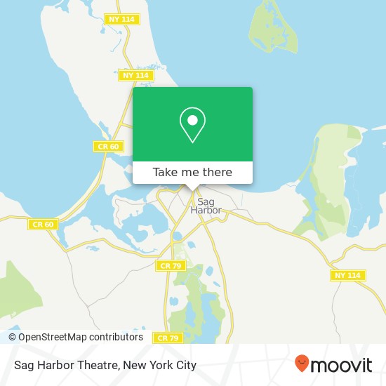 Mapa de Sag Harbor Theatre