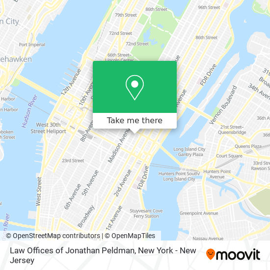 Mapa de Law Offices of Jonathan Peldman