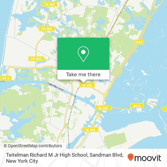 Mapa de Teitelman Richard M Jr High School, Sandman Blvd