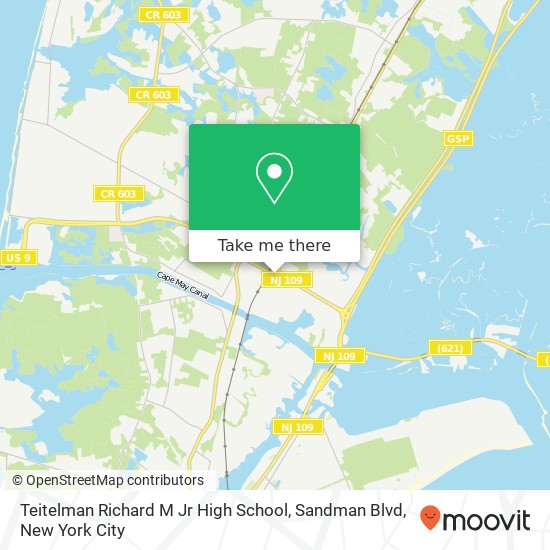 Teitelman Richard M Jr High School, Sandman Blvd map