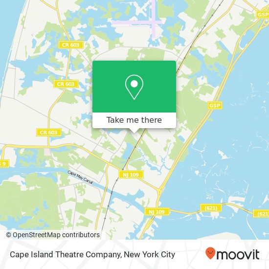Cape Island Theatre Company map