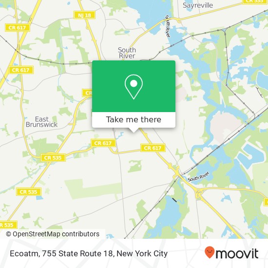 Mapa de Ecoatm, 755 State Route 18