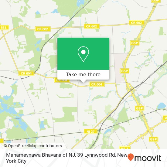 Mahamevnawa Bhavana of NJ, 39 Lynnwood Rd map