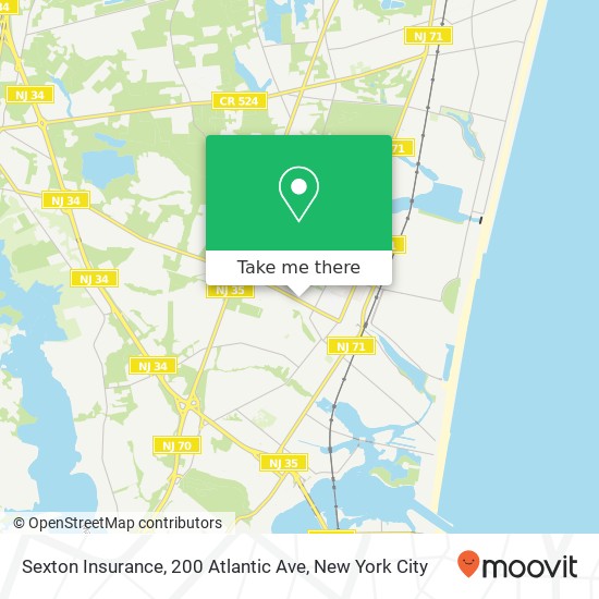 Mapa de Sexton Insurance, 200 Atlantic Ave
