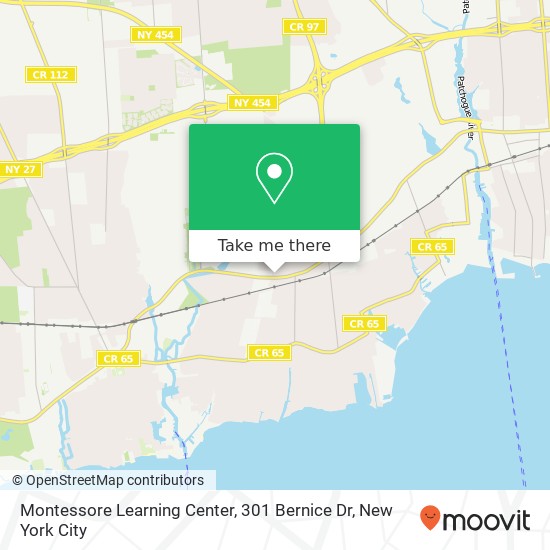 Mapa de Montessore Learning Center, 301 Bernice Dr