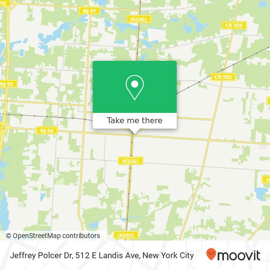 Mapa de Jeffrey Polcer Dr, 512 E Landis Ave