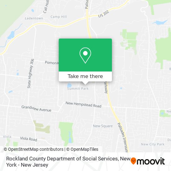 Mapa de Rockland County Department of Social Services