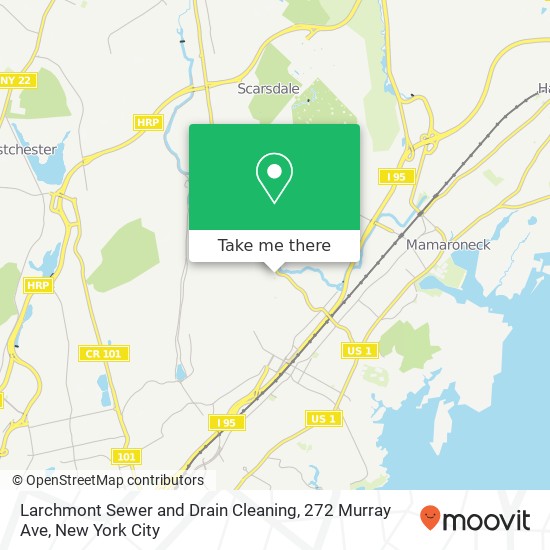 Mapa de Larchmont Sewer and Drain Cleaning, 272 Murray Ave