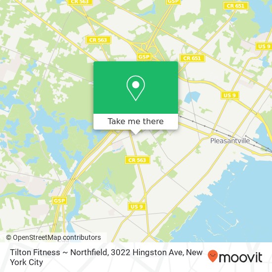 Mapa de Tilton Fitness ~ Northfield, 3022 Hingston Ave