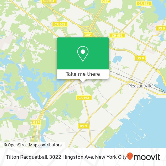 Mapa de Tilton Racquetball, 3022 Hingston Ave