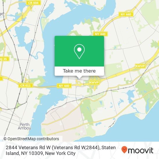 Mapa de 2844 Veterans Rd W (Veterans Rd W,2844), Staten Island, NY 10309
