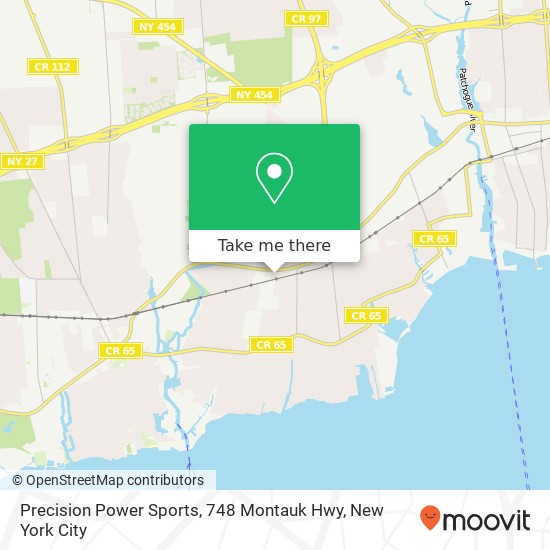 Mapa de Precision Power Sports, 748 Montauk Hwy