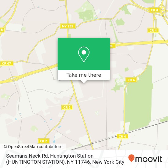 Mapa de Seamans Neck Rd, Huntington Station (HUNTINGTON STATION), NY 11746