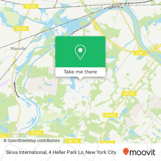 Mapa de Skiva International, 4 Heller Park Ln