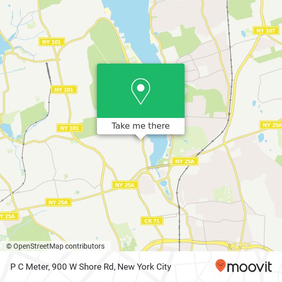 Mapa de P C Meter, 900 W Shore Rd